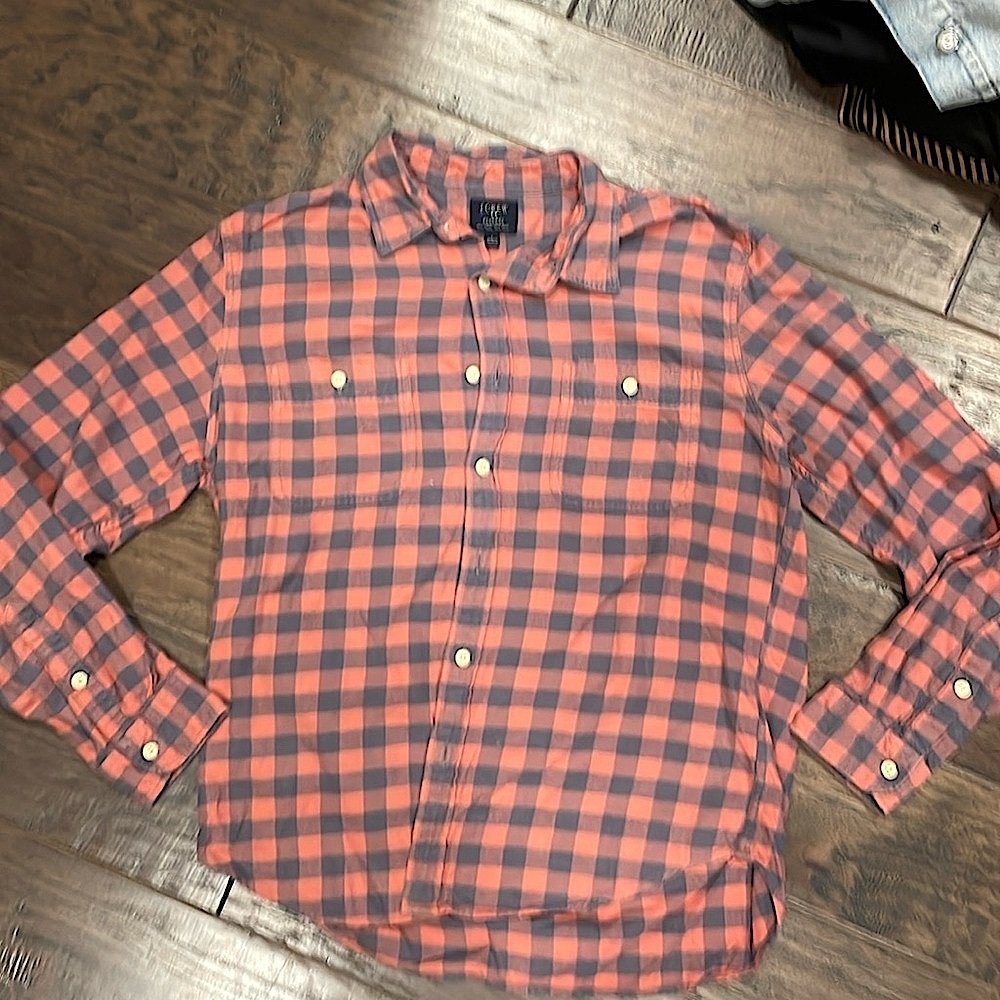J Crew Factory Buffalo check flannel